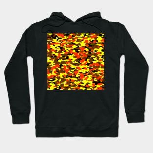 Yellow Orange Camouflage Hoodie